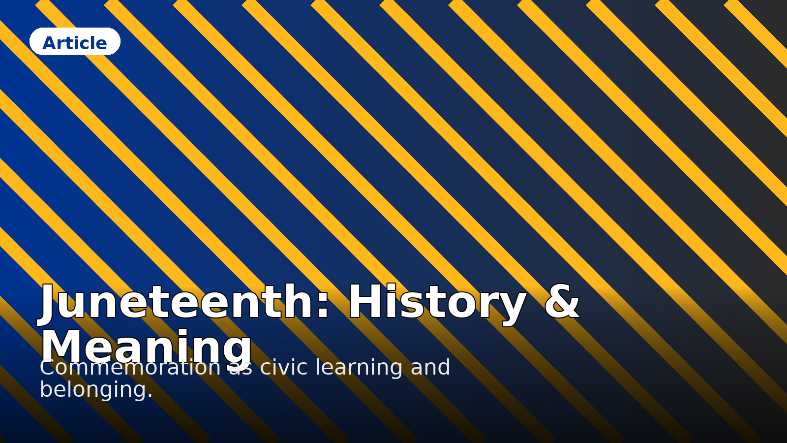 Juneteenth: History & Meaning